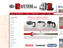 Tablet Screenshot of ma-cafetiere.com